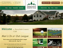 Tablet Screenshot of derryfieldgolf.com